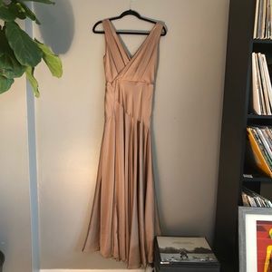Fame and Partners Escala dress in Dark Tan